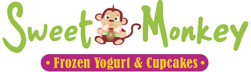 Sweet Monkey Frozen Yogurt & Cupcakes Logo