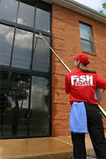 Fish Window Cleaning Employee