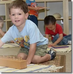 Kid playing on floor